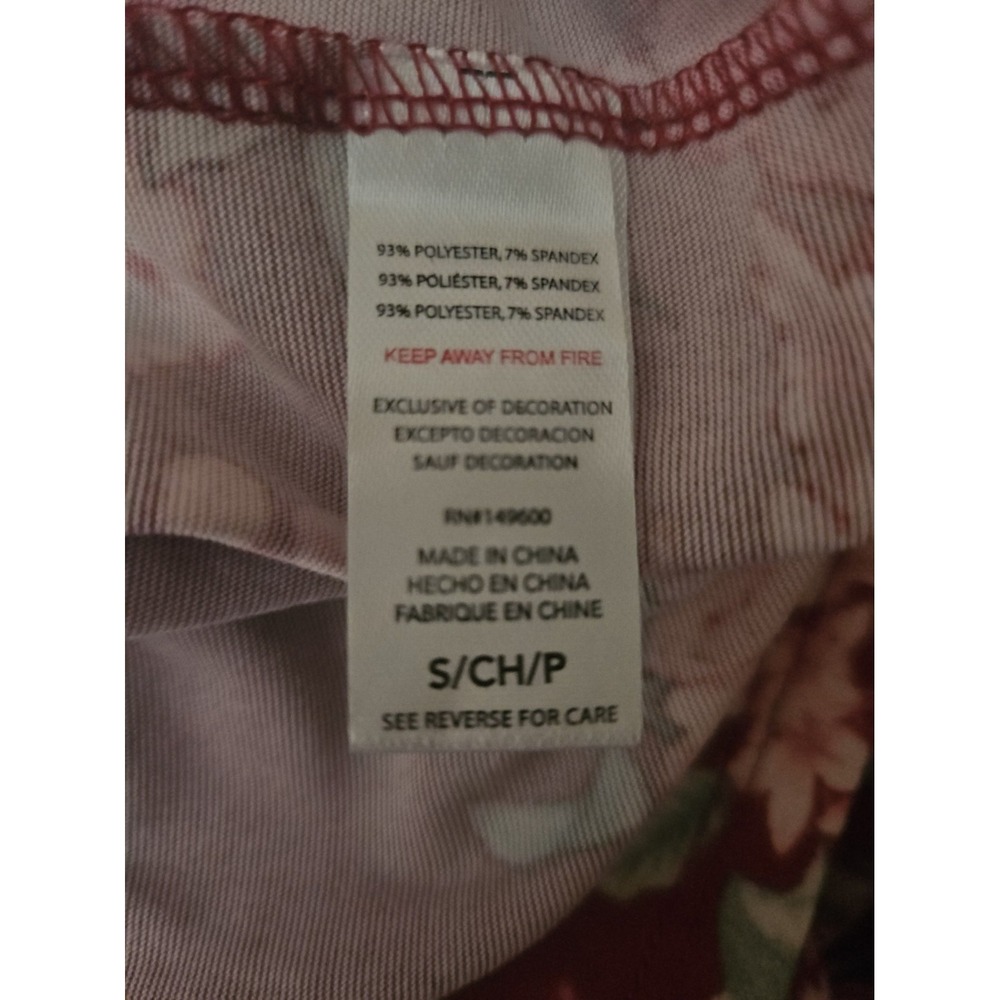 Womens Flora (Nikrooz) Burgandy Pink Floral wrap Robe. Nwt Small - Picture 5 of 5